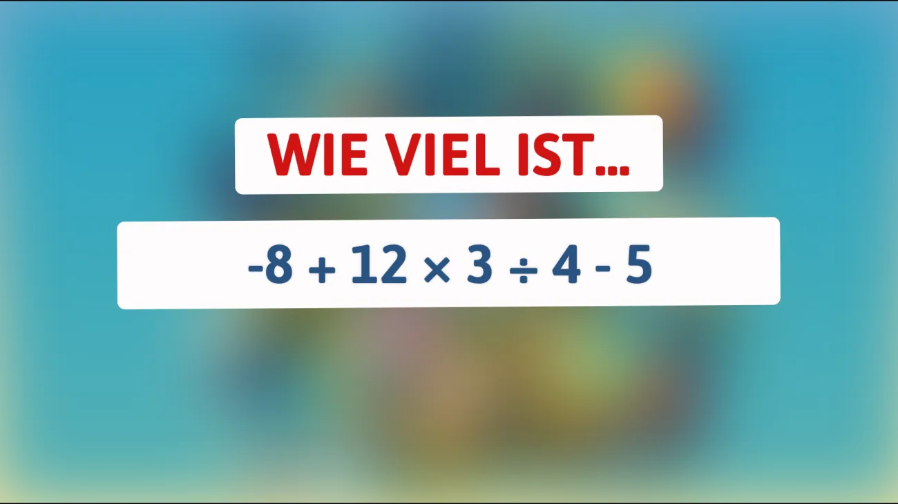 Bist du clever genug, um die Lösung dieses Zahlenrätsels zu entschlüsseln? Nur die klügsten Köpfe schaffen es!"